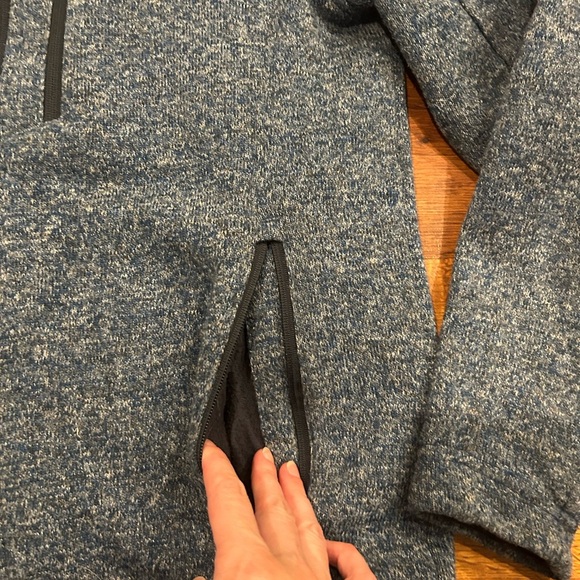 Stoic Full Zip Fleece Jacket Size Medium Blue Outdoor Hiking - Picture 3 of 6